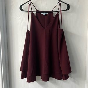 She and Sky Tank Top Blouse Large